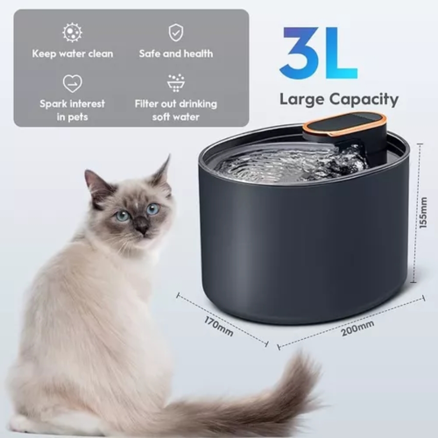 Miniatura 4 de Fuente De Agua Bebedero Mascotas Luz Led